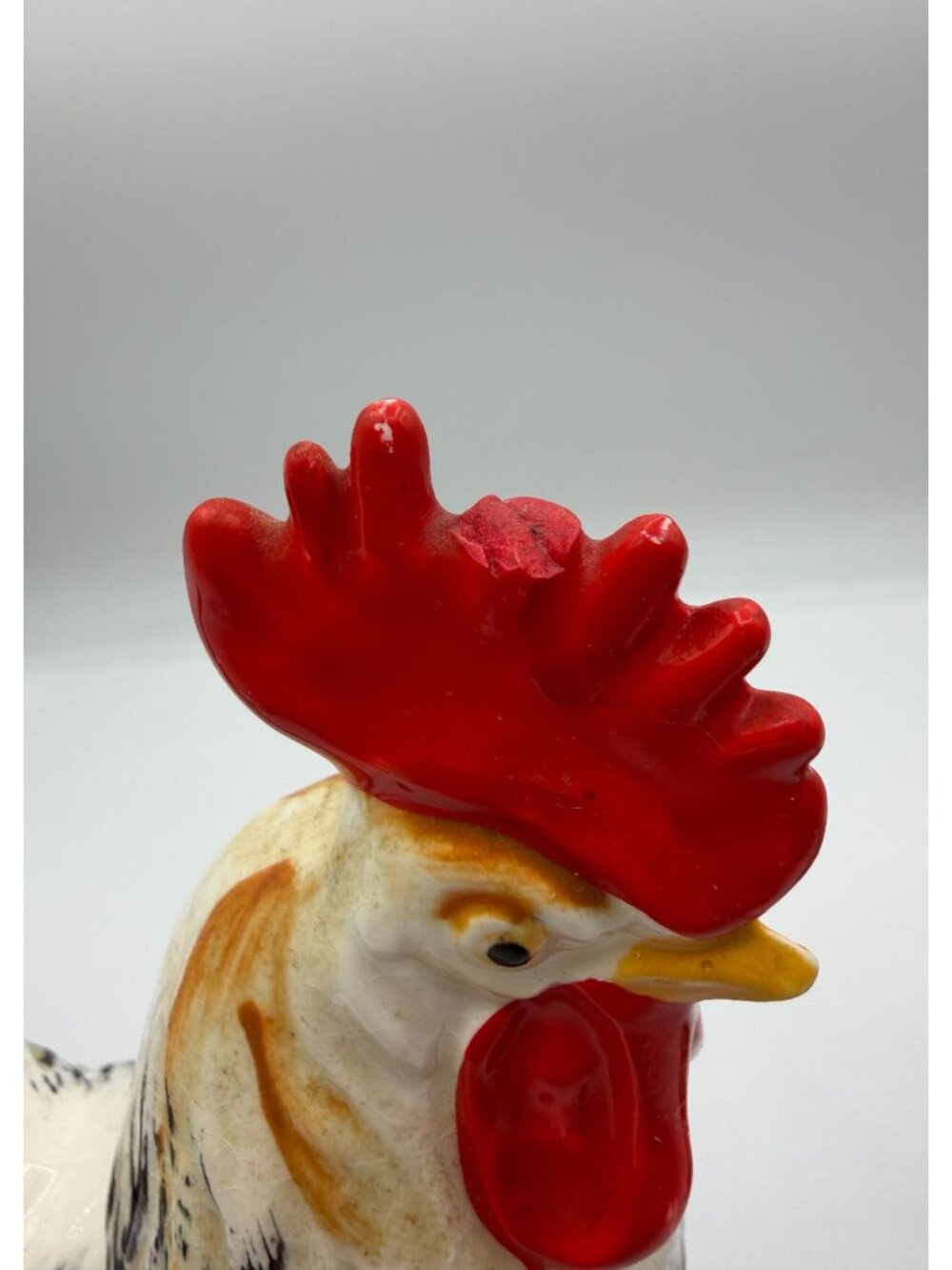 Lefton 2396 Vintage Rooster Hen Chicken Set of 2 Hand-Painted Farmhouse Figurine - Picture 10 of 10
